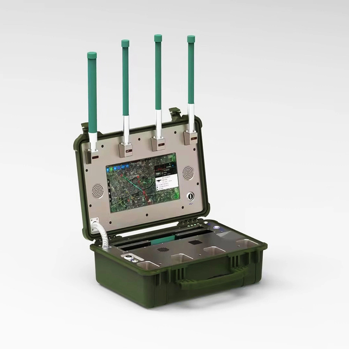 5KM~10KM 360° Полный воздушный пространство IP66 Уровень защиты 900M 1.4G 2.4G 5.2G 5.8GHz 10 часов Операция Днепроводный детектор обнаружения 0