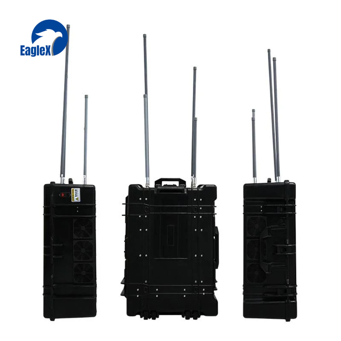 1.5KM Дальность портативный антидронный джаммер 20MHz-6000MHz Дронный сигнальный скреммлер 0